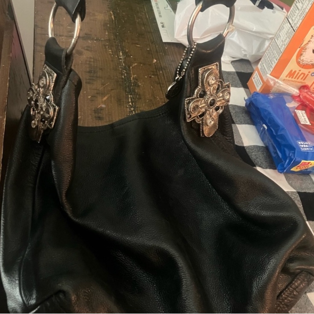 Elegant Black Leather Women's Bag